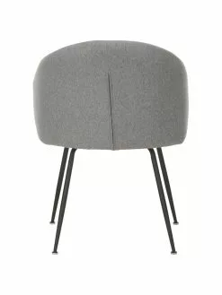 Westwing Collection Polsterstühle Luisa in Grau, 2 Stück, B 59 x T 59 cm -Esszimmer Verkäufe Polsterstuhle Luisa in Grau 2 Stuck 5