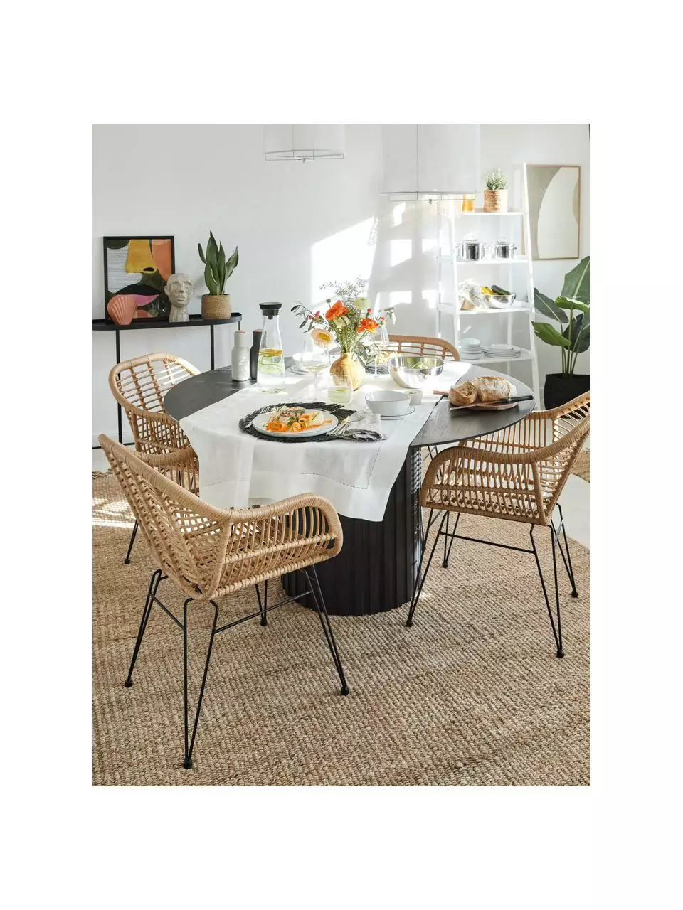 Westwing Collection Polyrattan-Armlehnstühle Costa, 2 Stück, B 59 x T 58 cm 5 Westwing Collection Polyrattan-Armlehnstühle Costa, 2 Stück, B 59 x T 58 cm – Bild 3