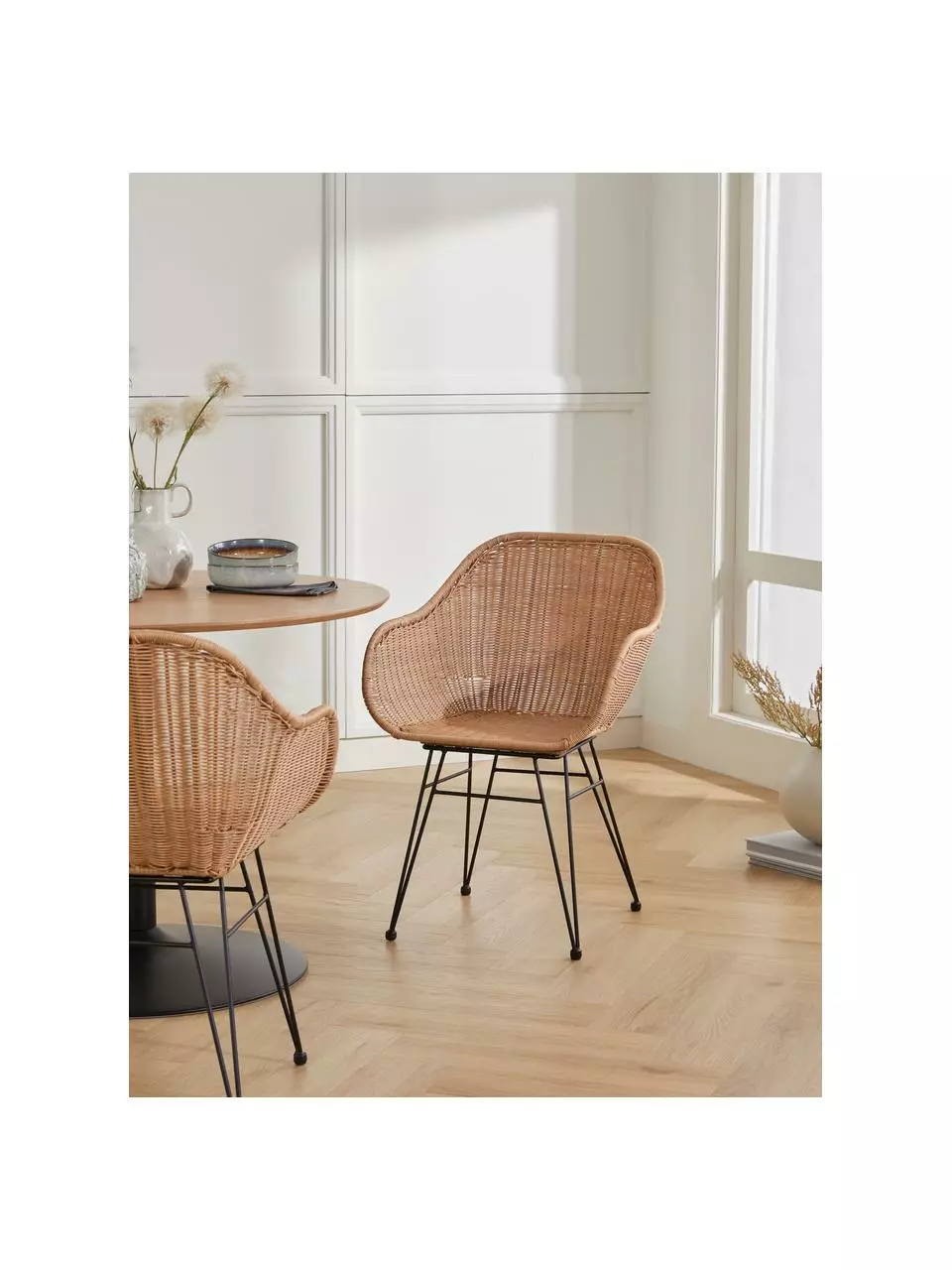 Westwing Collection Polyrattan-Armlehnstühle Costa, 2 Stück, B 57 x T 58 cm 4 Westwing Collection Polyrattan-Armlehnstühle Costa, 2 Stück, B 57 x T 58 cm – Bild 2