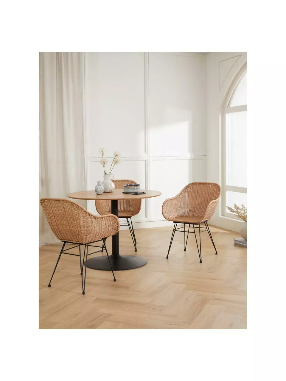 Westwing Collection Polyrattan-Armlehnstühle Costa, 2 Stück, B 57 x T 58 cm 5 Westwing Collection Polyrattan-Armlehnstühle Costa, 2 Stück, B 57 x T 58 cm – Bild 3