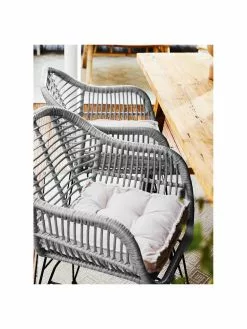 Westwing Collection Polyrattan-Armlehnstühle Costa, 2 Stück, B 59 x T 58 cm -Esszimmer Verkäufe Polyrattan Armlehnstuhle Costa 2 Stuck 32