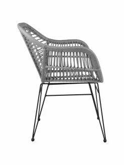 Westwing Collection Polyrattan-Armlehnstühle Costa, 2 Stück, B 59 x T 58 cm -Esszimmer Verkäufe Polyrattan Armlehnstuhle Costa 2 Stuck 35