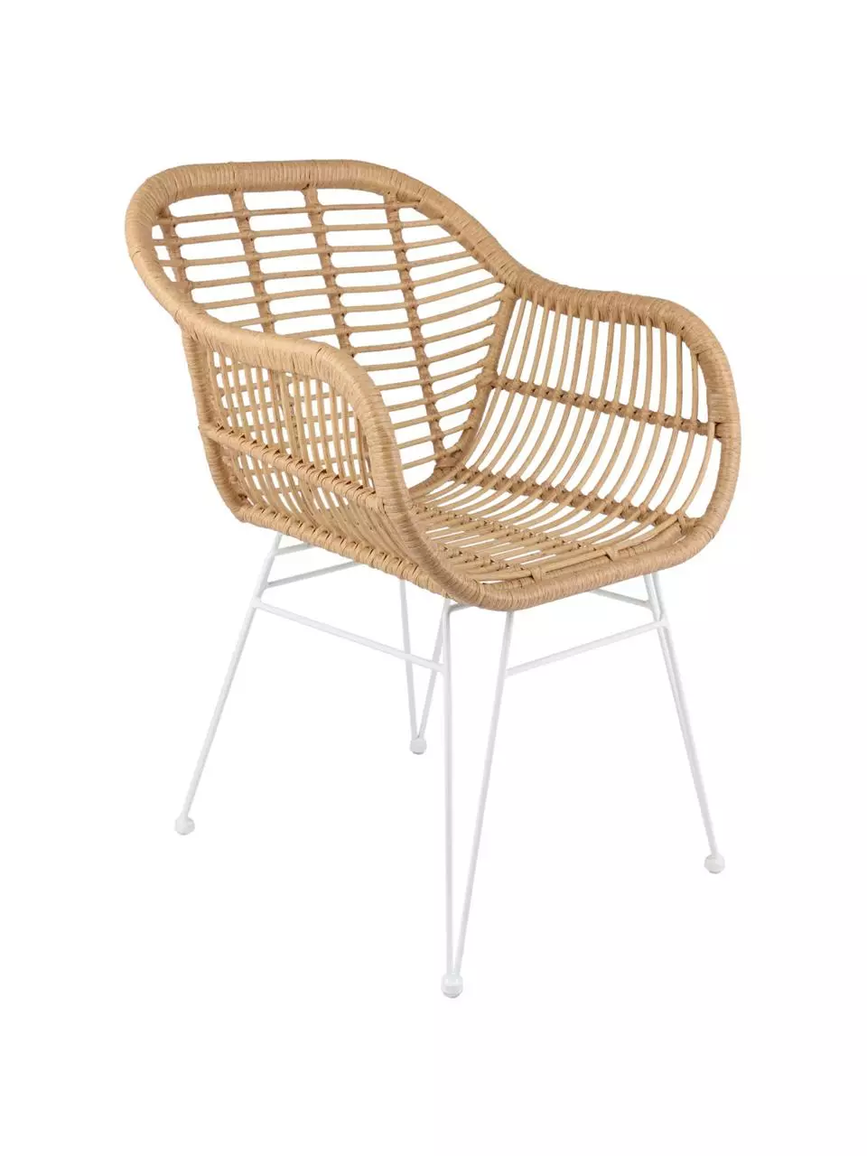 Westwing Collection Polyrattan-Armlehnstühle Costa, 2 Stück, B 59 x T 58 cm 3 Westwing Collection Polyrattan-Armlehnstühle Costa, 2 Stück, B 59 x T 58 cm