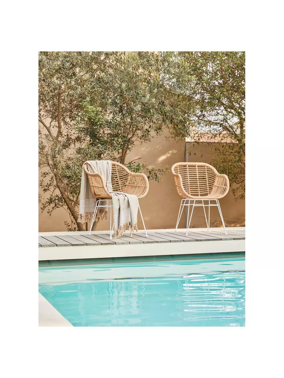 Westwing Collection Polyrattan-Armlehnstühle Costa, 2 Stück, B 59 x T 58 cm 5 Westwing Collection Polyrattan-Armlehnstühle Costa, 2 Stück, B 59 x T 58 cm – Bild 3