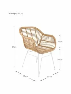 Westwing Collection Polyrattan-Armlehnstühle Costa, 2 Stück, B 59 x T 58 cm 11 Westwing Collection Polyrattan-Armlehnstühle Costa, 2 Stück, B 59 x T 58 cm -Esszimmer Verkäufe Polyrattan Armlehnstuhle Costa 2 Stuck 9