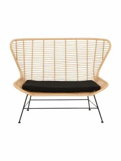 Westwing Collection Polyrattan-Sitzbank Costa, B 137 x H 105 cm -Esszimmer Verkäufe Polyrattan Sitzbank Costa 3