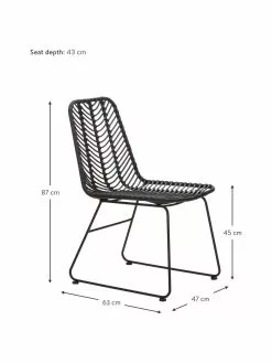 Westwing Collection Polyrattan-Stuhl Providencia, B 47 x T 63 cm 11 Westwing Collection Polyrattan-Stuhl Providencia, B 47 x T 63 cm -Esszimmer Verkäufe Polyrattan Stuhl Providencia 3