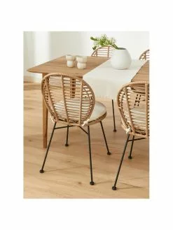 Westwing Collection Polyrattan-Stühle Cordula mit Sitzkissen, 2 Stück, B 48 x T 57 cm -Esszimmer Verkäufe Polyrattan Stuhle Cordula mit Sitzkissen 2 Stuck 8