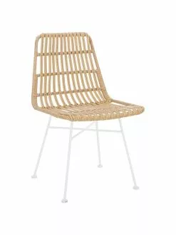 Westwing Collection Polyrattan-Stühle Costa, 2 Stück, B 47 x T 61 cm