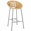 Bloomingville Rattan-Barstuhl Yonne mit Metall-Beinen, B 52 x H 94 cm -Esszimmer Verkäufe Rattan Barstuhl Yonne mit Metall Beinen