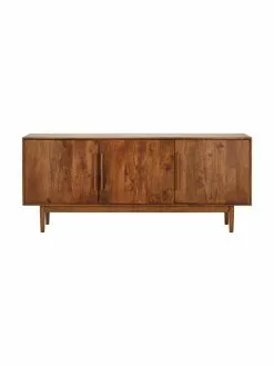 Westwing Collection Retro Sideboard Paul mit Türen aus massivem Mangoholz, B 180 x H 75 cm -Esszimmer Verkäufe Retro Sideboard Paul mit Turen aus massivem Mangoholz 4