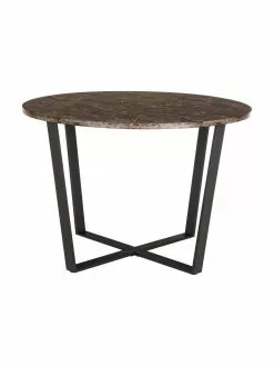 Runder Esstisch Amble in Marmoroptik, Ø 110 cm, Ø 110 x H 75 cm