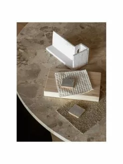 Menu Runder Esstisch Androgyne mit Tischplatte aus Sandstein, Ø 120 cm, Ø 120 x H 73 cm -Esszimmer Verkäufe Runder Esstisch Androgyne mit Tischplatte aus Sandstein O 120 cm 2