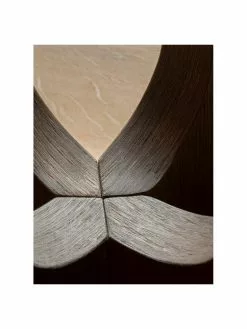 Menu Runder Esstisch Androgyne mit dunklem Eichenholzfurnier, verschiedene Größen, Ø 120 x H 73 cmNur noch wenige verfügbar -Esszimmer Verkäufe Runder Esstisch Androgyne mit dunklem Eichenholzfurnier verschiedene Grossen 5