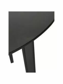 Westwing Collection Runder Esstisch Archie aus Mangoholz in Schwarz, Ø 110 cm, Ø 110 x H 75 cm -Esszimmer Verkäufe Runder Esstisch Archie aus Mangoholz in Schwarz O 110 cm 5