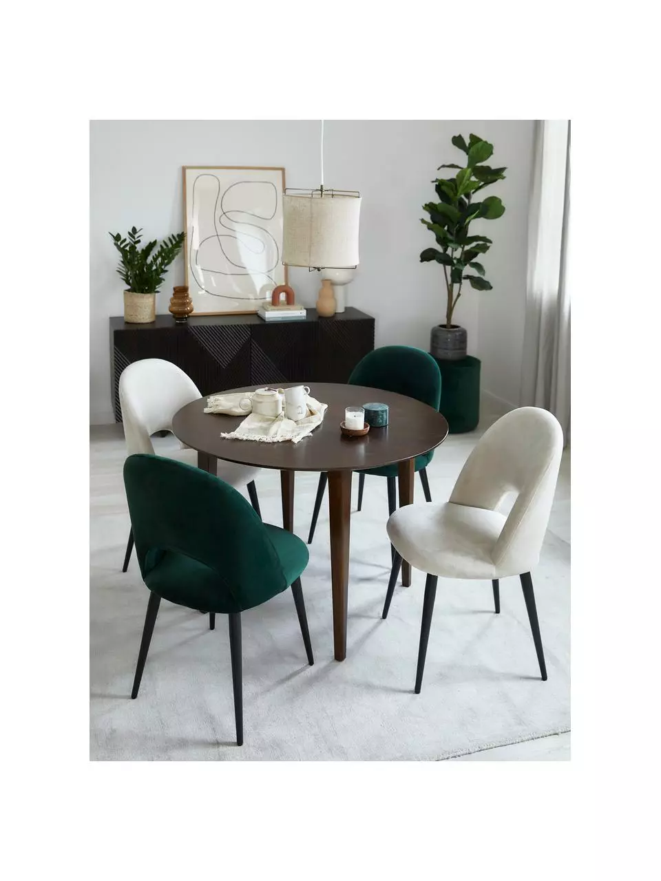 Westwing Collection Runder Esstisch Archie aus massivem Mangoholz, Ø 110, Ø 110 x H 75 cm 4 Westwing Collection Runder Esstisch Archie aus massivem Mangoholz, Ø 110, Ø 110 x H 75 cm – Bild 2