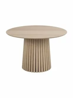 Runder Esstisch Christo aus Eichenholz, Ø 120 cm, Ø 120 x H 75 cm -Esszimmer Verkäufe Runder Esstisch Christo aus Eichenholz O 120 cm 4