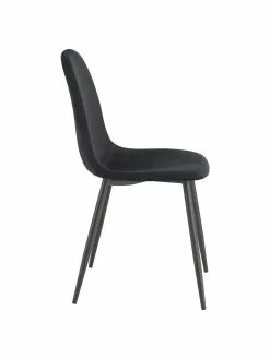 Runder Esstisch Gilda mit Samt-Stühlen in Schwarz, Ø 110 cm, Ø 110 x H 75 cm 10 Runder Esstisch Gilda mit Samt-Stühlen in Schwarz, Ø 110 cm, Ø 110 x H 75 cm -Esszimmer Verkäufe Runder Esstisch Gilda mit Samt Stuhlen in Schwarz O 110 cm 3