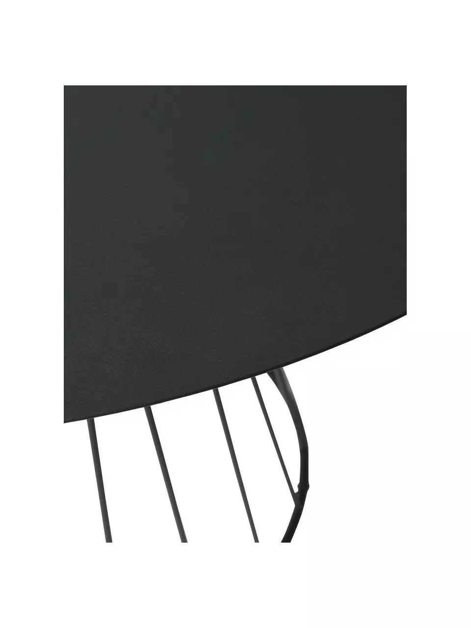 Runder Esstisch Maggie in Schwarz mit Metall-Gestell, Ø 120 cm, Ø 120 x H 75 cm 6 Runder Esstisch Maggie in Schwarz mit Metall-Gestell, Ø 120 cm, Ø 120 x H 75 cm – Bild 4