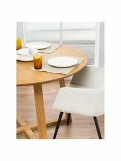 Runder Esstisch Malika aus Birkenholz, Ø 120 cm, Ø 120 x H 75 cm 10 Runder Esstisch Malika aus Birkenholz, Ø 120 cm, Ø 120 x H 75 cm -Esszimmer Verkäufe Runder Esstisch Malika aus Birkenholz O 120 cm 2