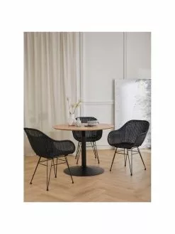 Westwing Collection Runder Esstisch Menorca mit Eschenholzfurnier, Ø 100 cm, Ø 100 x H 75 cm -Esszimmer Verkäufe Runder Esstisch Menorca mit Eschenholzfurnier O 100 cm 3