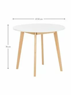 Runder Esstisch Raven, Ø 90 cm, Ø 90 cm x H 76 cm -Esszimmer Verkäufe Runder Esstisch Raven O 90 cm 3