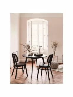 Rowico Runder Esstisch Yumi in Schwarz, Ø 115 cm, Ø 115 x H 74 cm -Esszimmer Verkäufe Runder Esstisch Yumi in Schwarz O 115 cm 2