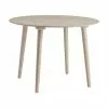 Runder Holz-Esstisch Jolina in Beige, Ø 106 cm, Ø 106 x H 76 cm -Esszimmer Verkäufe Runder Holz Esstisch Jolina in Beige O 106 cm