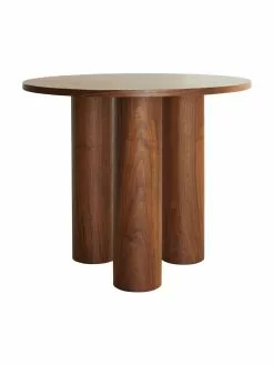 Runder Tisch Colette in Dunkelbraun, Ø 90 x H 72 cm