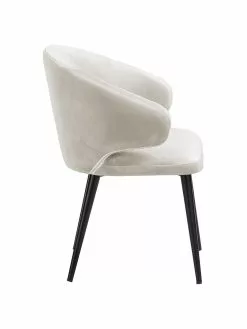 Westwing Collection Samt-Armlehnstuhl Celia in modernem Design, B 57 x T 62 cm -Esszimmer Verkäufe Samt Armlehnstuhl Celia in modernem Design 5