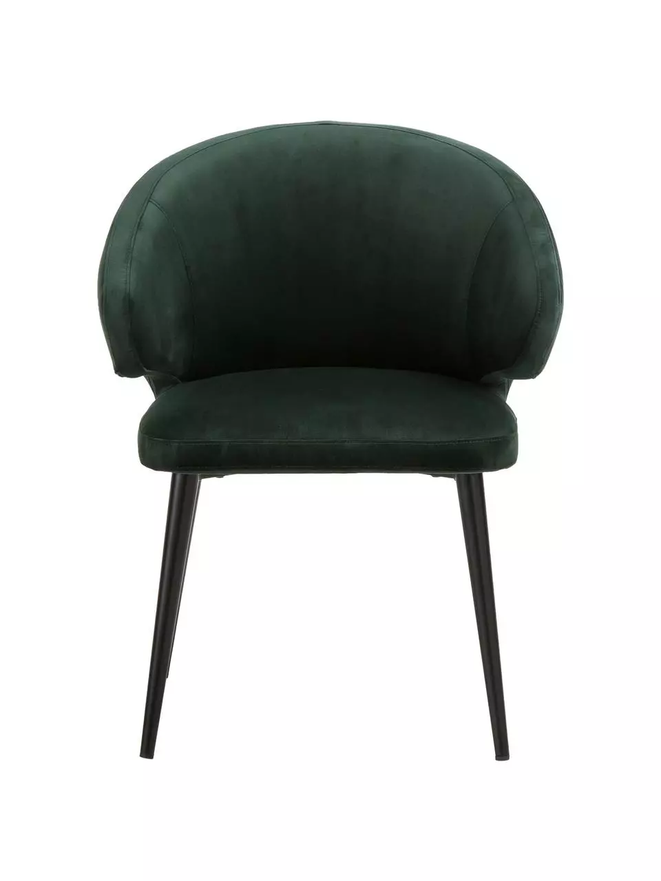 Westwing Collection Samt-Armlehnstuhl Celia in modernem Design, B 57 x T 62 cm 6 Westwing Collection Samt-Armlehnstuhl Celia in modernem Design, B 57 x T 62 cm – Bild 4