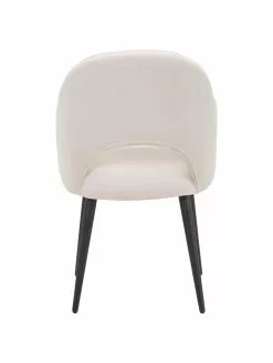 Westwing Collection Samt-Armlehnstuhl Rachel in Beige, B 56 x T 70 cm -Esszimmer Verkäufe Samt Armlehnstuhl Rachel in Beige 5