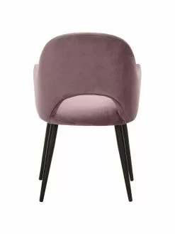 Westwing Collection Samt-Armlehnstuhl Rachel in Rosa, B 56 x T 70 cm -Esszimmer Verkäufe Samt Armlehnstuhl Rachel in Rosa 5