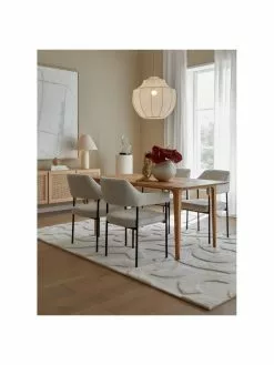 Westwing Collection Samt-Armlehnstuhl Zoe in Cremeweiß, B 56 x T 62 cm -Esszimmer Verkäufe Samt Armlehnstuhl Zoe in Cremeweiss 2