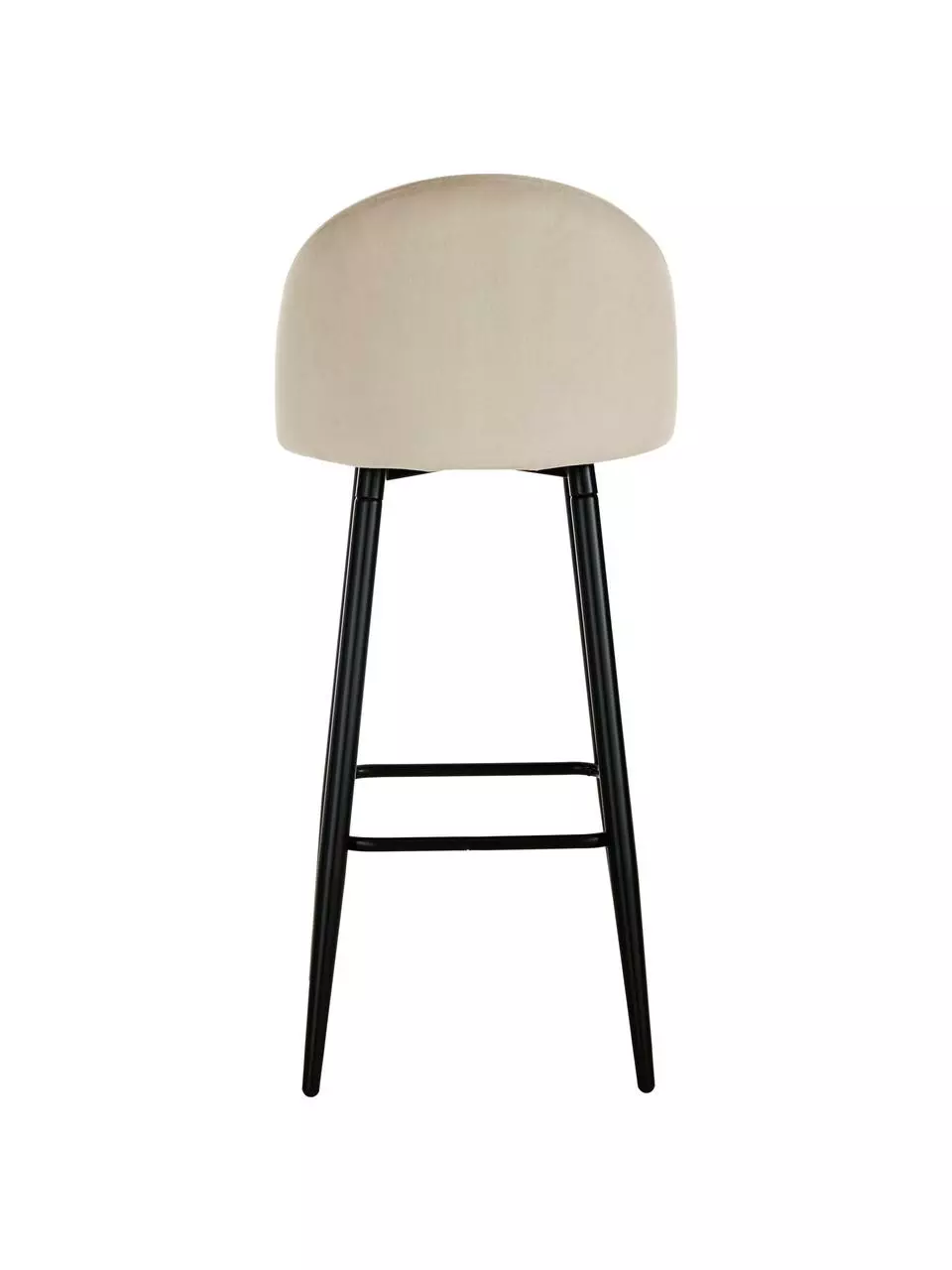 Westwing Collection Samt-Barstuhl Amy in Cremeweiß, B 45 x H 103 cm 8 Westwing Collection Samt-Barstuhl Amy in Cremeweiß, B 45 x H 103 cm – Bild 6