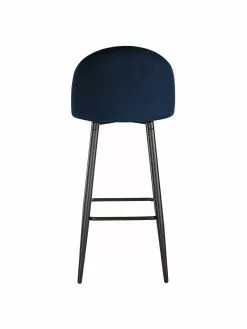 Westwing Collection Samt-Barstuhl Amy in Dunkelblau, B 45 x H 103 cm 13 Westwing Collection Samt-Barstuhl Amy in Dunkelblau, B 45 x H 103 cm -Esszimmer Verkäufe Samt Barstuhl Amy in Dunkelblau 5