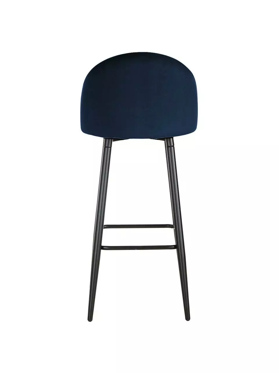 Westwing Collection Samt-Barstuhl Amy in Dunkelblau, B 45 x H 103 cm 8 Westwing Collection Samt-Barstuhl Amy in Dunkelblau, B 45 x H 103 cm – Bild 6
