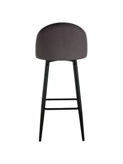 Westwing Collection Samt-Barstuhl Amy in Dunkelgrau, B 45 x H 103 cm 13 Westwing Collection Samt-Barstuhl Amy in Dunkelgrau, B 45 x H 103 cm -Esszimmer Verkäufe Samt Barstuhl Amy in Dunkelgrau 5