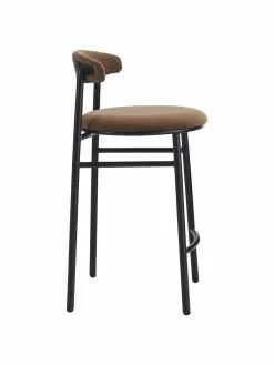 Samt-Barstuhl Doggi in Braun, B 44 x H 84 cm 13 Samt-Barstuhl Doggi in Braun, B 44 x H 84 cm -Esszimmer Verkäufe Samt Barstuhl Doggi in Braun 5