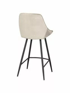 Rowico Samt-Barstuhl Sierra in Beige mit Metall-Beinen, B 47 x H 97 cm 13 Rowico Samt-Barstuhl Sierra in Beige mit Metall-Beinen, B 47 x H 97 cm -Esszimmer Verkäufe Samt Barstuhl Sierra in Beige mit Metall Beinen 5