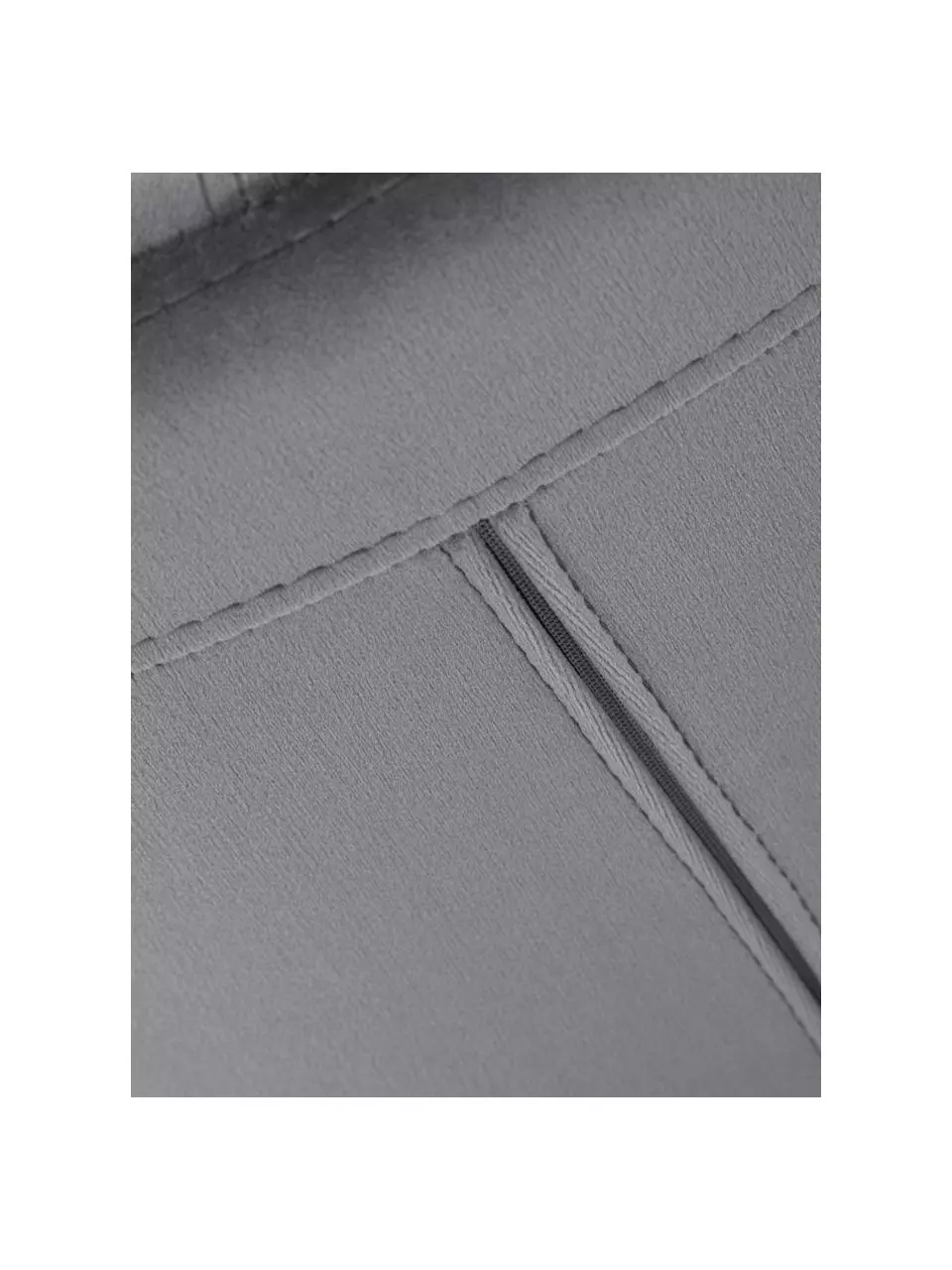 Samt-Barstühle Dima in Grau, 2 Stück, B 49 x H 112 cm 8 Samt-Barstühle Dima in Grau, 2 Stück, B 49 x H 112 cm – Bild 6