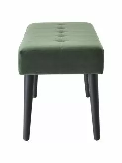 Samt-Polsterbank Glory in Dunkelgrün, B 95 x H 45 cm -Esszimmer Verkäufe Samt Polsterbank Glory in Dunkelgrun 4