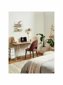 Westwing Collection Samt-Polsterstuhl Rachel in Braun, B 53 x T 57 cm 10 Westwing Collection Samt-Polsterstuhl Rachel in Braun, B 53 x T 57 cm -Esszimmer Verkäufe Samt Polsterstuhl Rachel in Braun 2