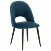 Westwing Collection Samt-Polsterstuhl Rachel in Dunkelblau, B 53 x T 57 cm 1 Westwing Collection Samt-Polsterstuhl Rachel in Dunkelblau, B 53 x T 57 cm -Esszimmer Verkäufe Samt Polsterstuhl Rachel in Dunkelblau
