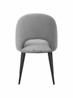 Westwing Collection Samt-Polsterstuhl Rachel in Grau, B 53 x T 57 cm 13 Westwing Collection Samt-Polsterstuhl Rachel in Grau, B 53 x T 57 cm -Esszimmer Verkäufe Samt Polsterstuhl Rachel in Grau 5