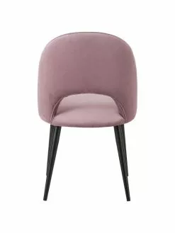 Westwing Collection Samt-Polsterstuhl Rachel in Rosa, B 53 x T 57 cm -Esszimmer Verkäufe Samt Polsterstuhl Rachel in Rosa 5