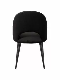 Westwing Collection Samt-Polsterstuhl Rachel in Schwarz, B 53 x T 57 cm 13 Westwing Collection Samt-Polsterstuhl Rachel in Schwarz, B 53 x T 57 cm -Esszimmer Verkäufe Samt Polsterstuhl Rachel in Schwarz 5