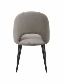 Westwing Collection Samt-Polsterstuhl Rachel in Taupe, B 53 x T 57 cm 13 Westwing Collection Samt-Polsterstuhl Rachel in Taupe, B 53 x T 57 cm -Esszimmer Verkäufe Samt Polsterstuhl Rachel in Taupe 5