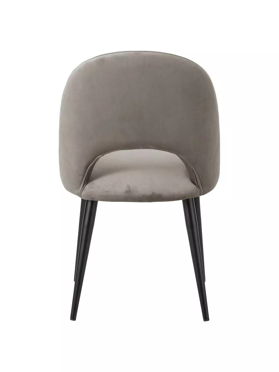 Westwing Collection Samt-Polsterstuhl Rachel in Taupe, B 53 x T 57 cm 8 Westwing Collection Samt-Polsterstuhl Rachel in Taupe, B 53 x T 57 cm – Bild 6