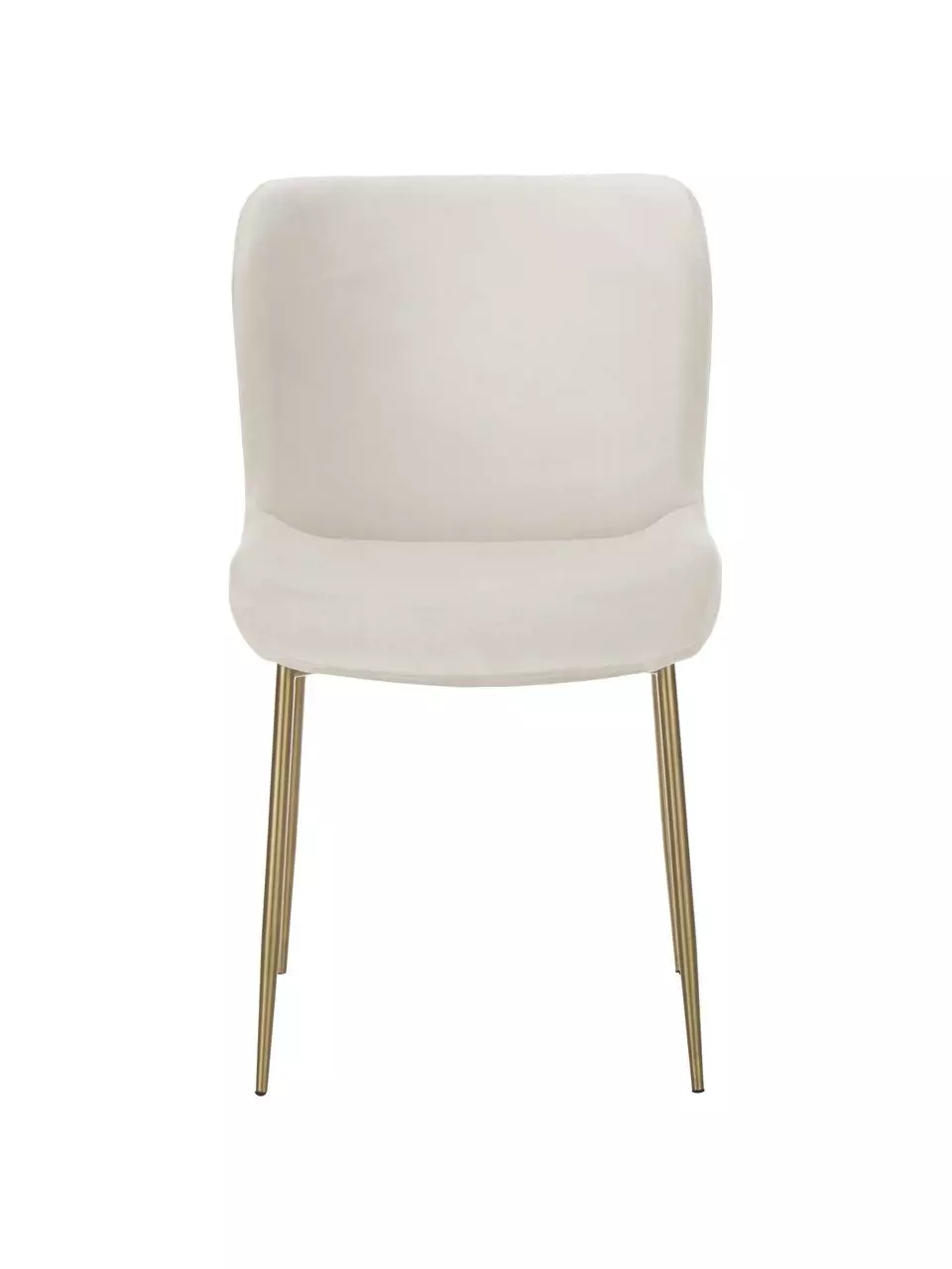 Westwing Collection Samt-Polsterstuhl Tess in Beige, B 49 x T 64 cm 7 Westwing Collection Samt-Polsterstuhl Tess in Beige, B 49 x T 64 cm – Bild 5